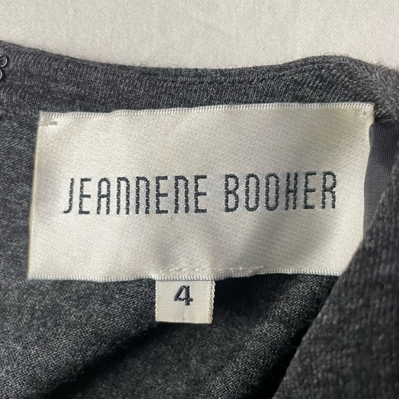 Vintage Jeannene Booher Wool Long Sleeve Dress in Grey‎ Size 0 - Picture 5 of 7